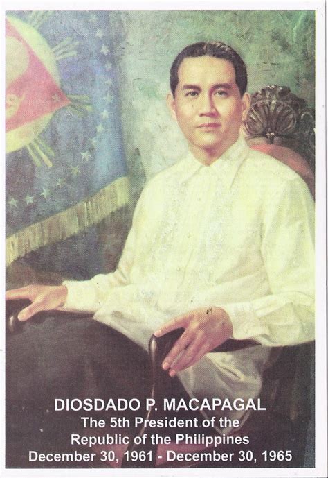 5th republic of the philippines|Diosdado Macapagal .